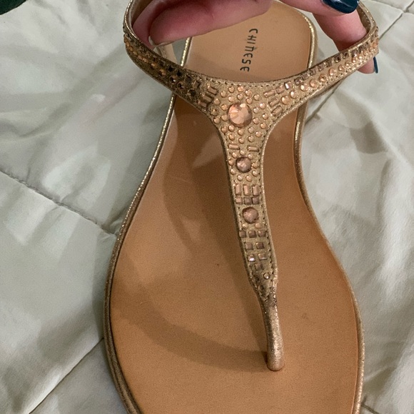Chinese Laundry rose gold sandals - Picture 1 of 3